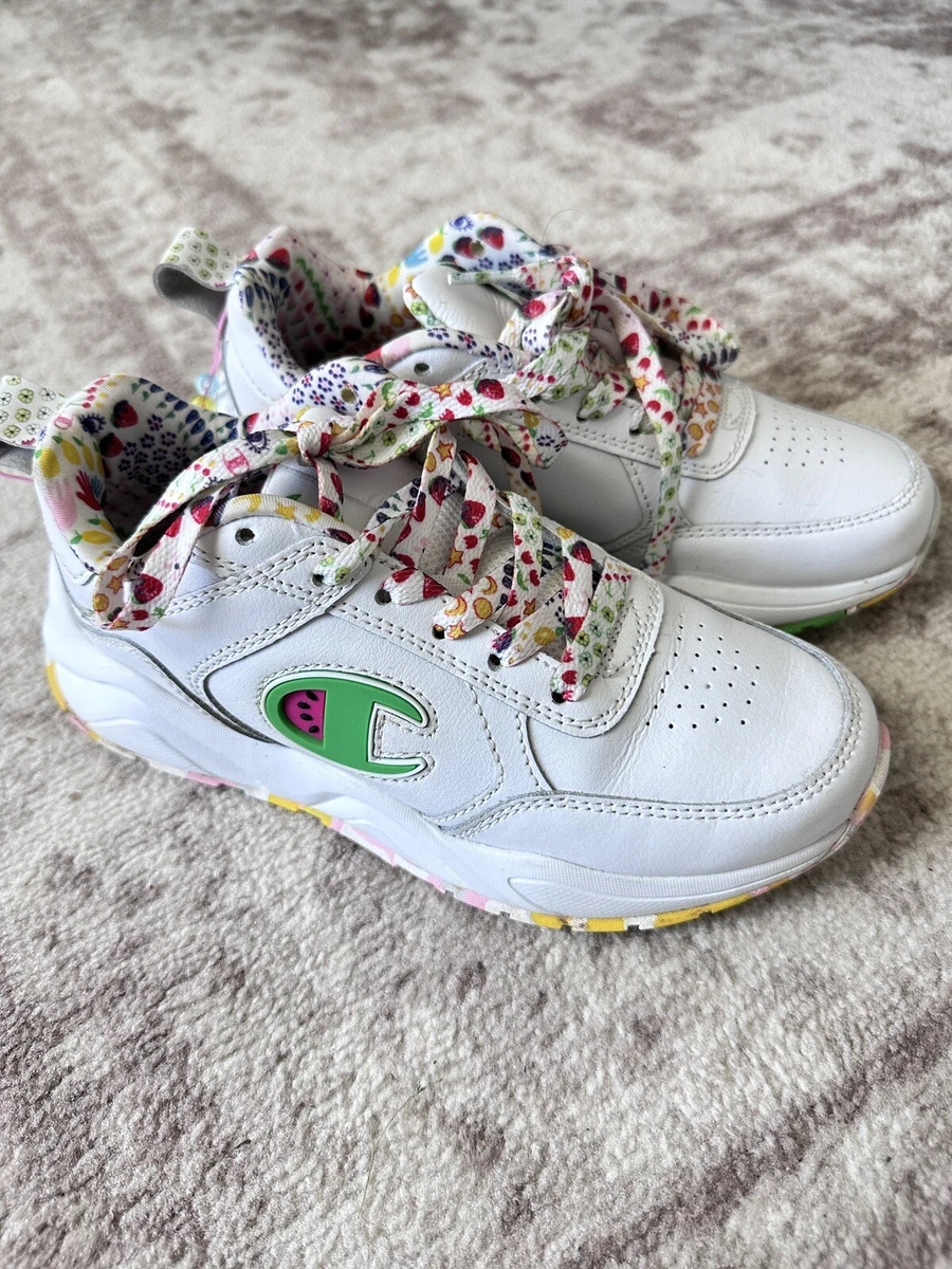 Alexander McQueen Larry Oversized Sneakers in White/Rainbow — UFO No More