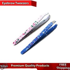 Eyebrow Hair Removal Tweezers Thumb Slanted Pointed Beauty Saloon