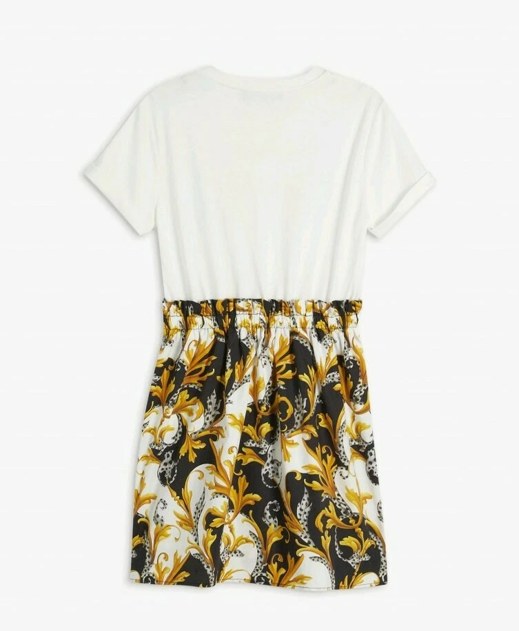 Abito bambina in jersey con stampa barocca YOUNG VERSACE. Età 14 anni. Designer.