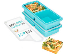 Silicone Freezer Tray With Lid-Soup Container molds-2-cup Extra Large Ice Cube 4