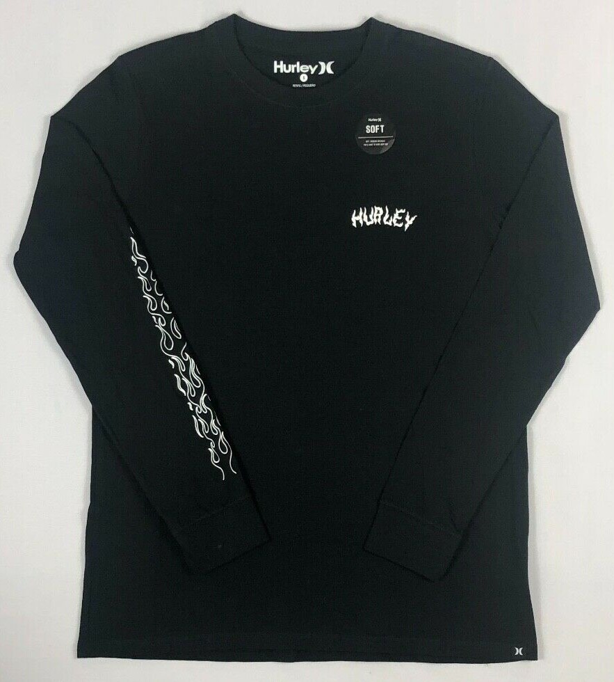 Hurley Wavvy Days Long Sleeve T-Shirt - Casual Pull-On Tee For Everyday Wear