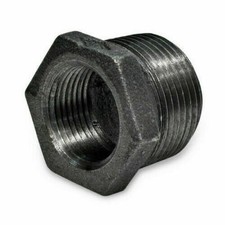 3/4" x 1/4" inch black malleable Hex Bushing
