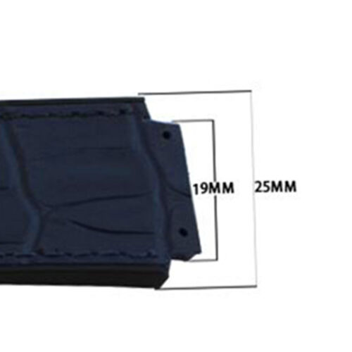 New Alligator Design Rubber Replacement Watch Band Strap For(FIT)Hublot Big Bang - Picture 3 of 10