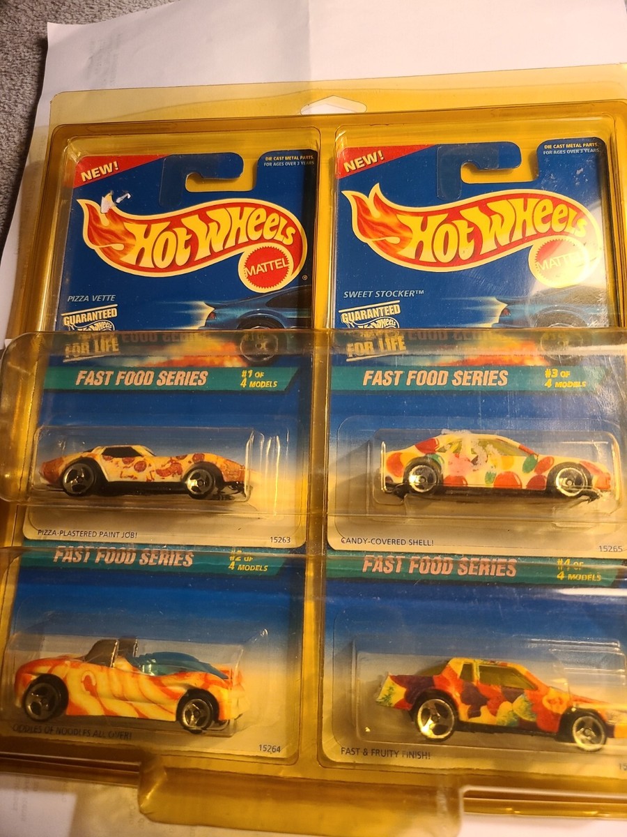Hot Wheels Fast Food Series 1995 New In Protectors Vintage Set