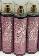 x3 Bath  Body Works PINK SUEDE 8oz Fine Fragrance Mist Body Spray