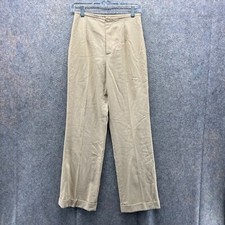 Ralph Lauren Dress Pants Women 2 Khaki Chino Tan Beige Pleated Trousers Vtg USA