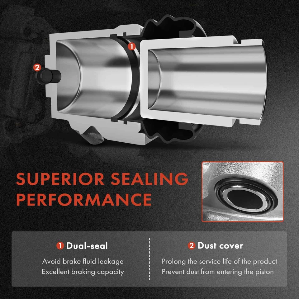 Par de pinzas de freno delanteras con soporte para Mercedes-Benz W203 C240 C280 C320 AWD Foto 3 de 4