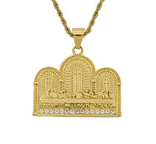 Hip hop Rhinestone Titanium Pendant Necklace jewelry for men or women gift