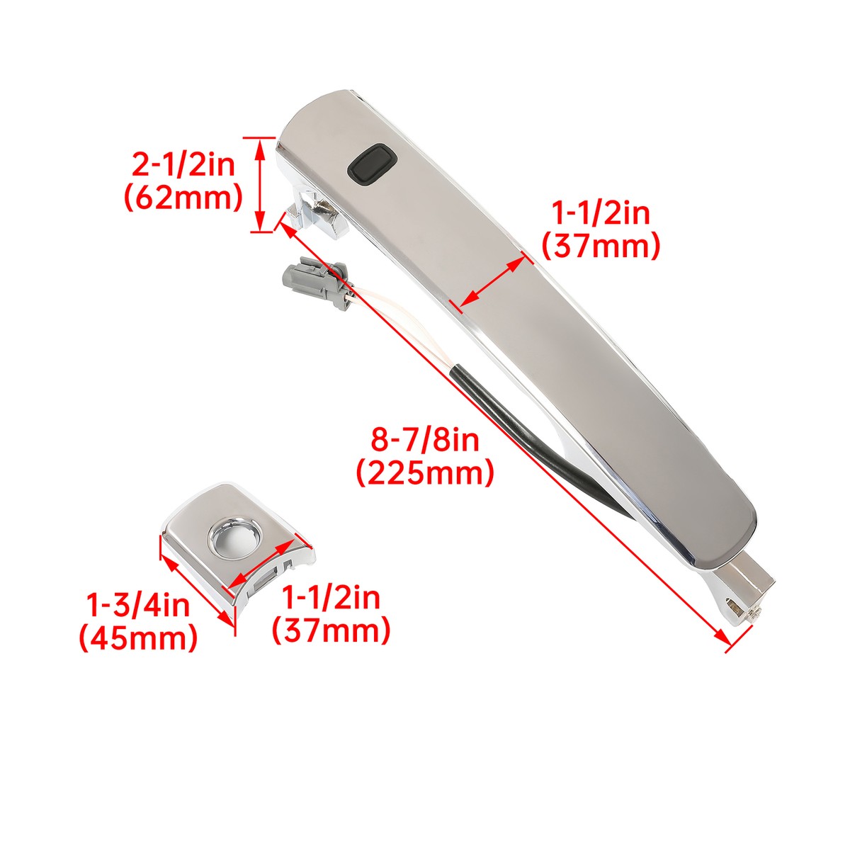 For Nissan Murano 3.5L 03-2007 Outside Door Handle Chrome Front