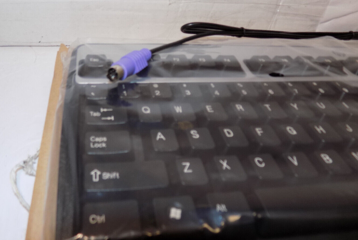 HP PS/2 Wired Keyboard 434820-002 Black Silver QWERTY New | eBay