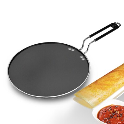Pfanne Antihaft Dosa Tawa Crepe Grillplatte für Roti Chapati Tortilla Royalford 27 CM