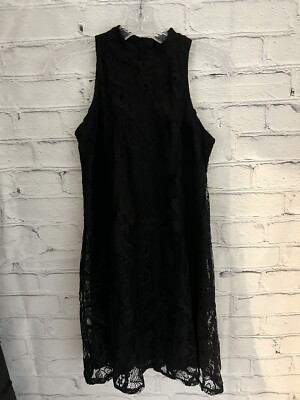Xhilaration Black Lace Sleeveless Dress Lined Polyester EUC Women's XS | eBay Xhilaration Black Lace Sleeveless Dress Lined Polyester EUC Women's XS | eBay