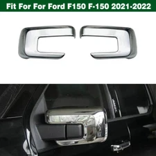 2X Chrome Door Side Rearview Mirror Cover Cap Trim For Ford F150 F-150 2021-2022