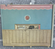 Marx Tin Litho Colonial Dollhouse Replacement Kitchen/Den Wall Parts/Repair