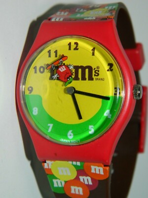 M&M's Wristwatch Fun Collectors Watch 1994 Analog Watch | eBay