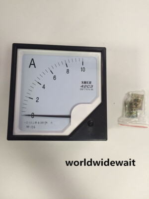 DC 0-10A   Setting   Dial Panel Analog Ampere Meter Ammeter 42C3 #E2