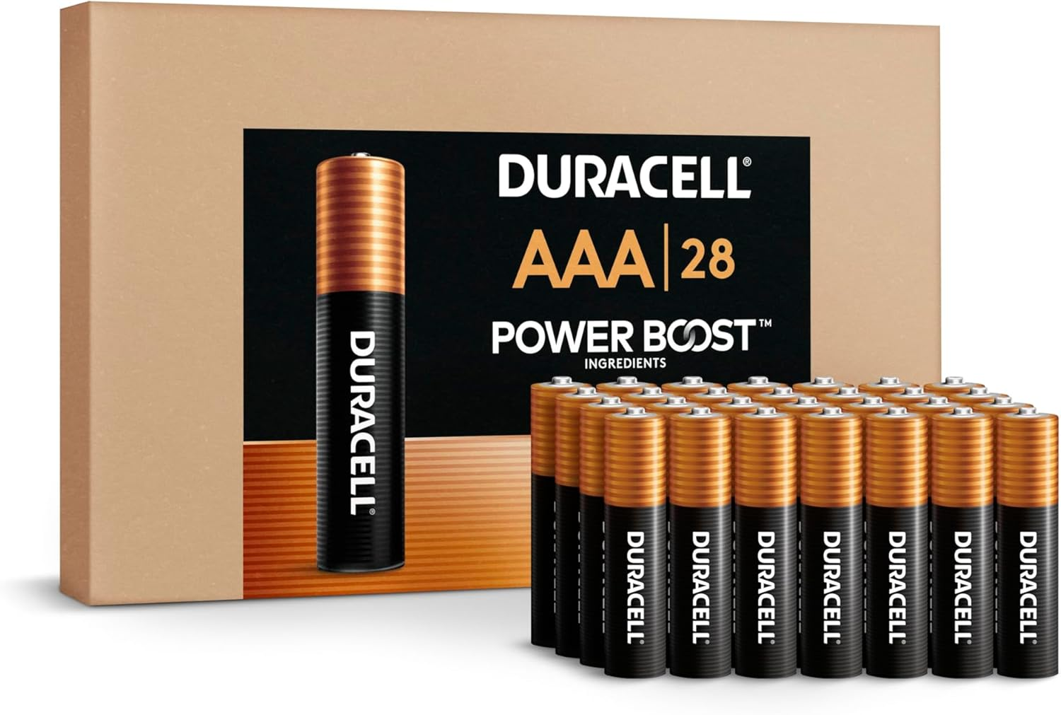 28-Count Coppertop AAA Batteries with Power Boost, Long-Lasting Performance-image