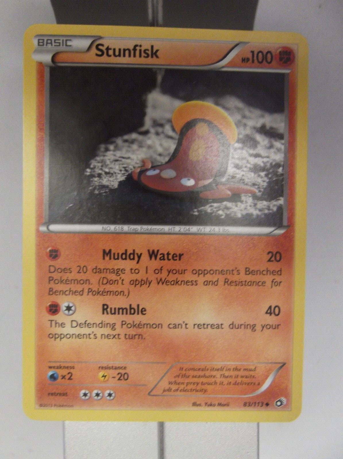 074PK083 - Stunfisk- 83/ 113 - Legendary Treasures - Uncommon *