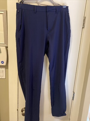 Fabletics The Only Pants Chino Men s Large 35x31 Stretch Navy Blue