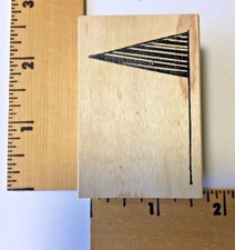 Impress Rubber Stamps - Flag Horizontal Stripe - NEW
