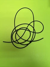 1/16 ID  x 1/32 WALL latex tubing black 5 Feet