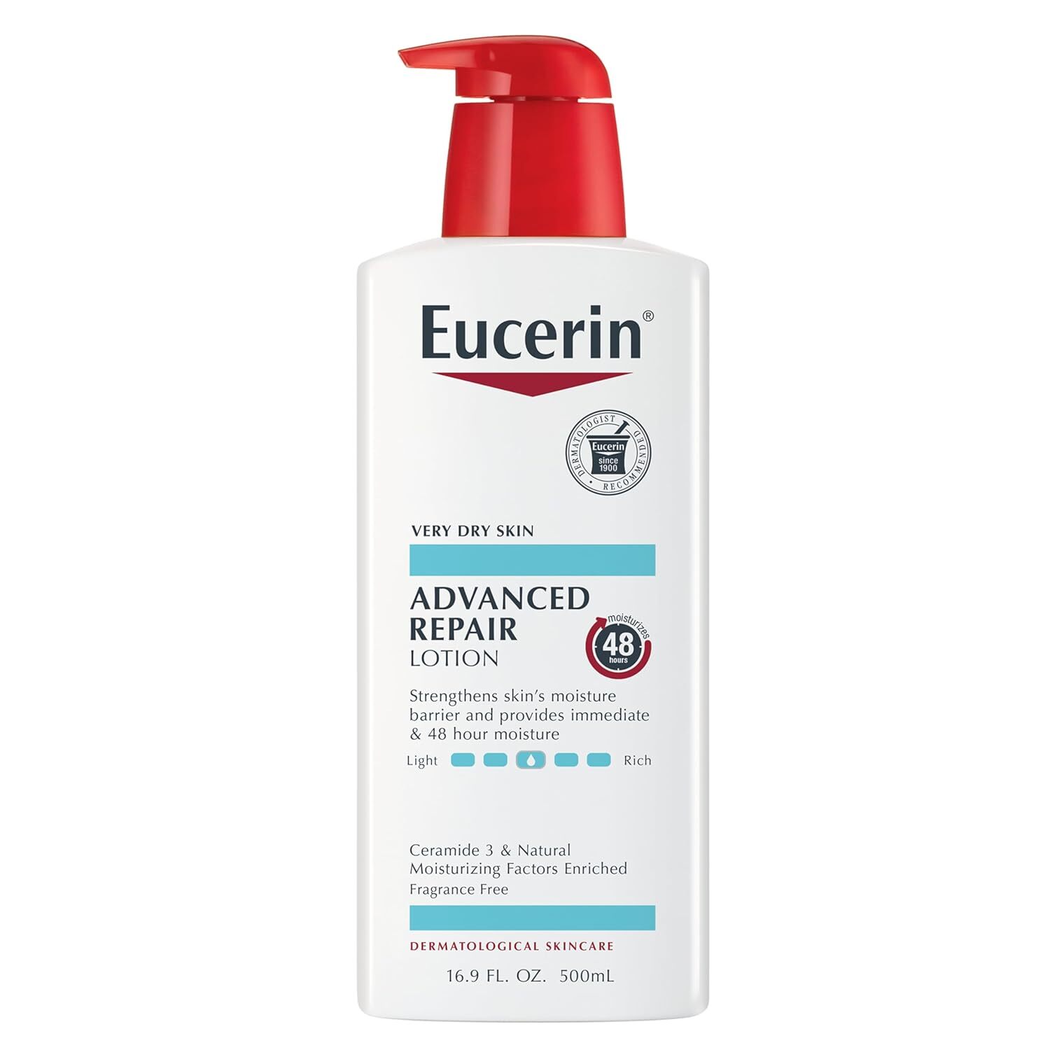 Eucerin Advanced Repair Moisturizing Fragrance-Free Lotion For Dry Skin 16.9 Oz