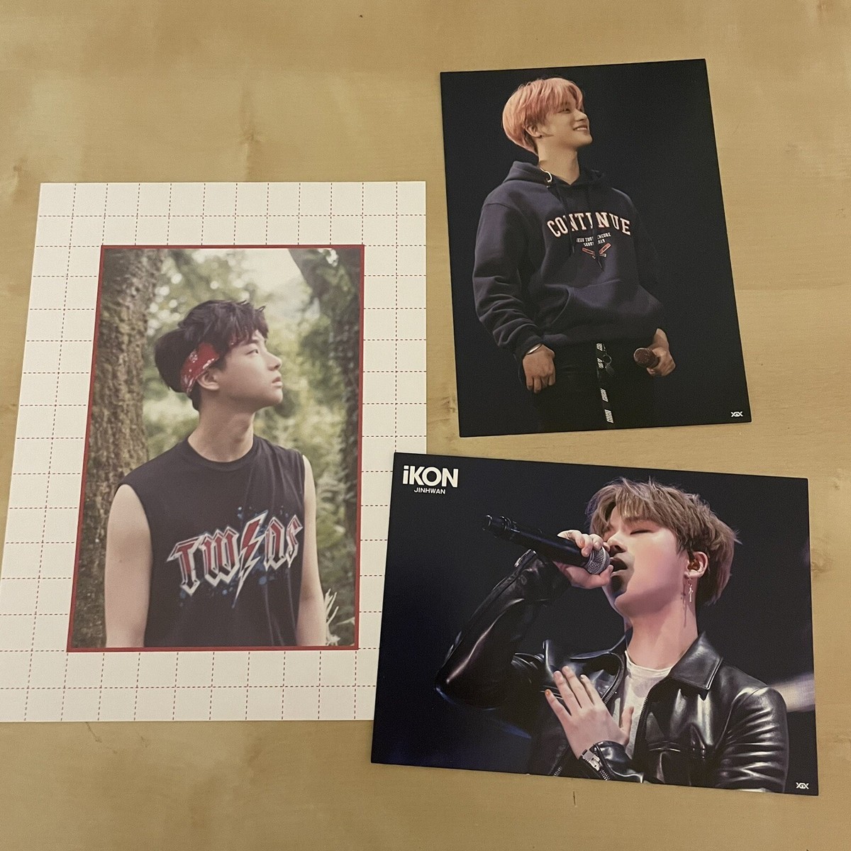 iKON ジナンフォトセット L8 Jinhwan Jay iKON Kony Island 2016 File & 2 Japan Postcards 2019