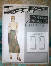 Sewing Workshop Collection Vintage 2002 Sewing Pattern Oasis Midi Skirt XS-XXL