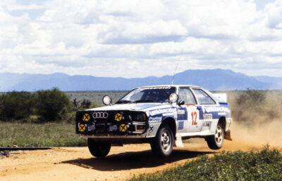 Franz Wittmann snr Peter Diekmann, Audi Quattro WRC 1984 Motor Racing Old Photo