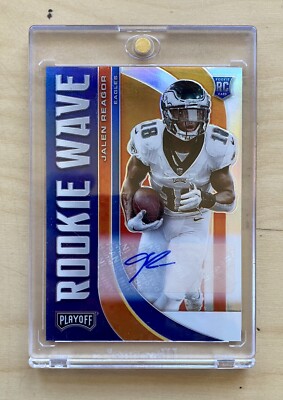 2020 Playoff Jalen Reagor /25 Rookie Wave Auto Prizm RC Eagles