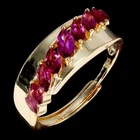 925 Sterling Silver Ring Marquise Rhodolite Garnet 6x3mm Gemstone Jewelry Sz 9.5