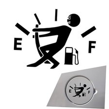 Funny Fuel Tank Stickers, Vinyl Gas Tank Decal, Reflective Fuel Lid 1 PC Black