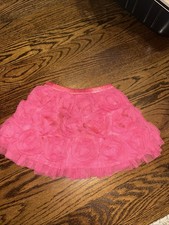 Baby Gap Toddler 4 Years Pink Ruffle Skirt With Rose Detailing