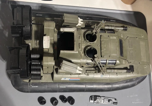 GI Joe Killer W.H.A.L.E Hovercraft Vehicle 1984 Hasbro w/ 3D Printed Parts