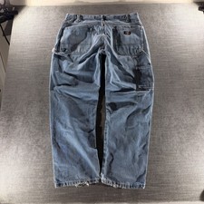Dickies Carpenter Jeans Mens 38x30 Light Blue Good Workwear Denim 1993SNB