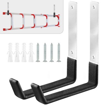 Heavy Duty Garage Hooks, 2Pcs Stainless Steel Wall Mount Hooks, 50lb Weight C...