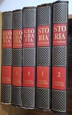 Storia e Geografia Universale Rizzoli Larousse 1965 - 5 Volumi Vintage