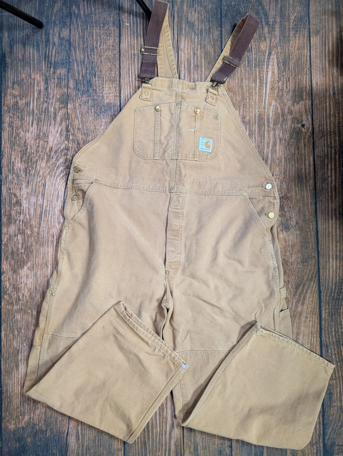 Vintage CARHARTT 100 Years Dungarees 45x30 | Bib Overalls 80s Workwear 1989 USA