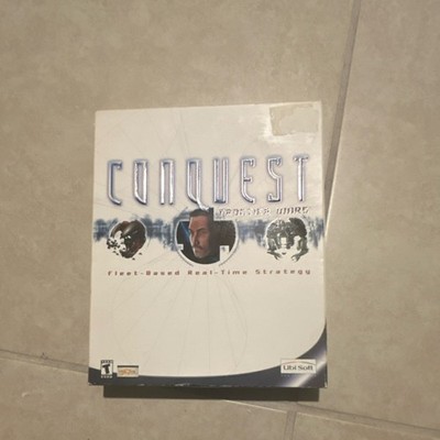 Conquest:Frontier Wars PC Big Box Strategy Game Manual And Packs Included 2001