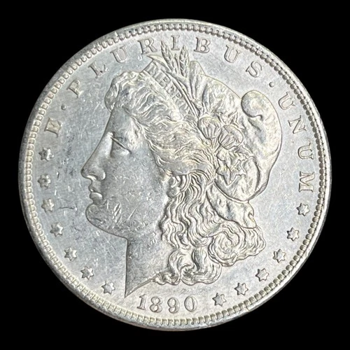 1890-S Morgan Silver Dollar, XF+