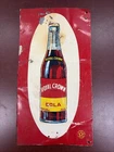 Vintage Royal Crown Cola Embossed Tin Litho Sign Bottle Graphic Dasco MODIFIED