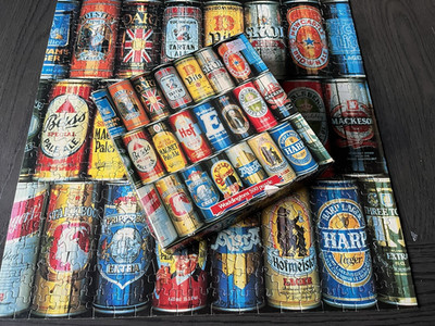 WADDINGTONS VINTAGE 1984 PUZZLE 500 TEILE BIERDOSEN SAMMLERSTÜCKE SERIE