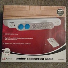 GPX Under Cabinet CD Radio MP3 w/ Remote White Model KCCD6316DT New In Box