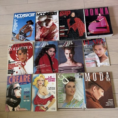Lot Of 12 Vintage Fashion Magazine Some Different Languages 