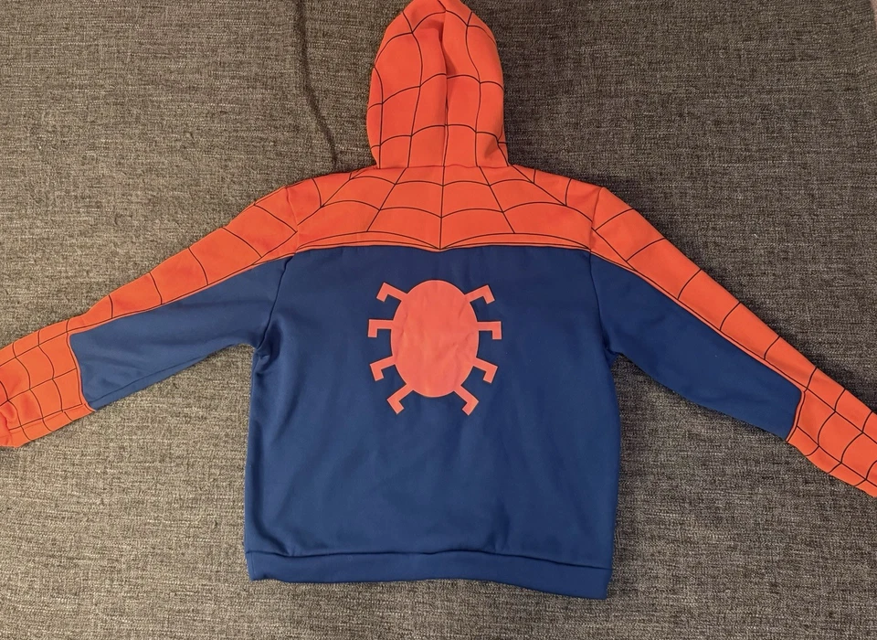 Marvel Spider-Man косплей толстовка с капюшоном размер Lg, взрослый - Изображение 2 из 4