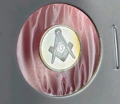 Freemasons Compass - 1 Gram .999 Fine Pure Silver Bullion Mini Proof Round Coin