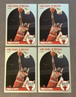 1990-91 NBA Hoops Michael Jordan 4 Card Lot #65 - NrMT - MT - Chicago Bulls