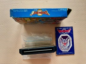 Dragon Quest I II III IV Famicom 4 Game Set Box Manual Tested