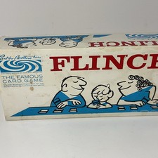 Vintage 1963 Parker Brothers Flinch Card Game Complete 150 Cards, Trays Rules