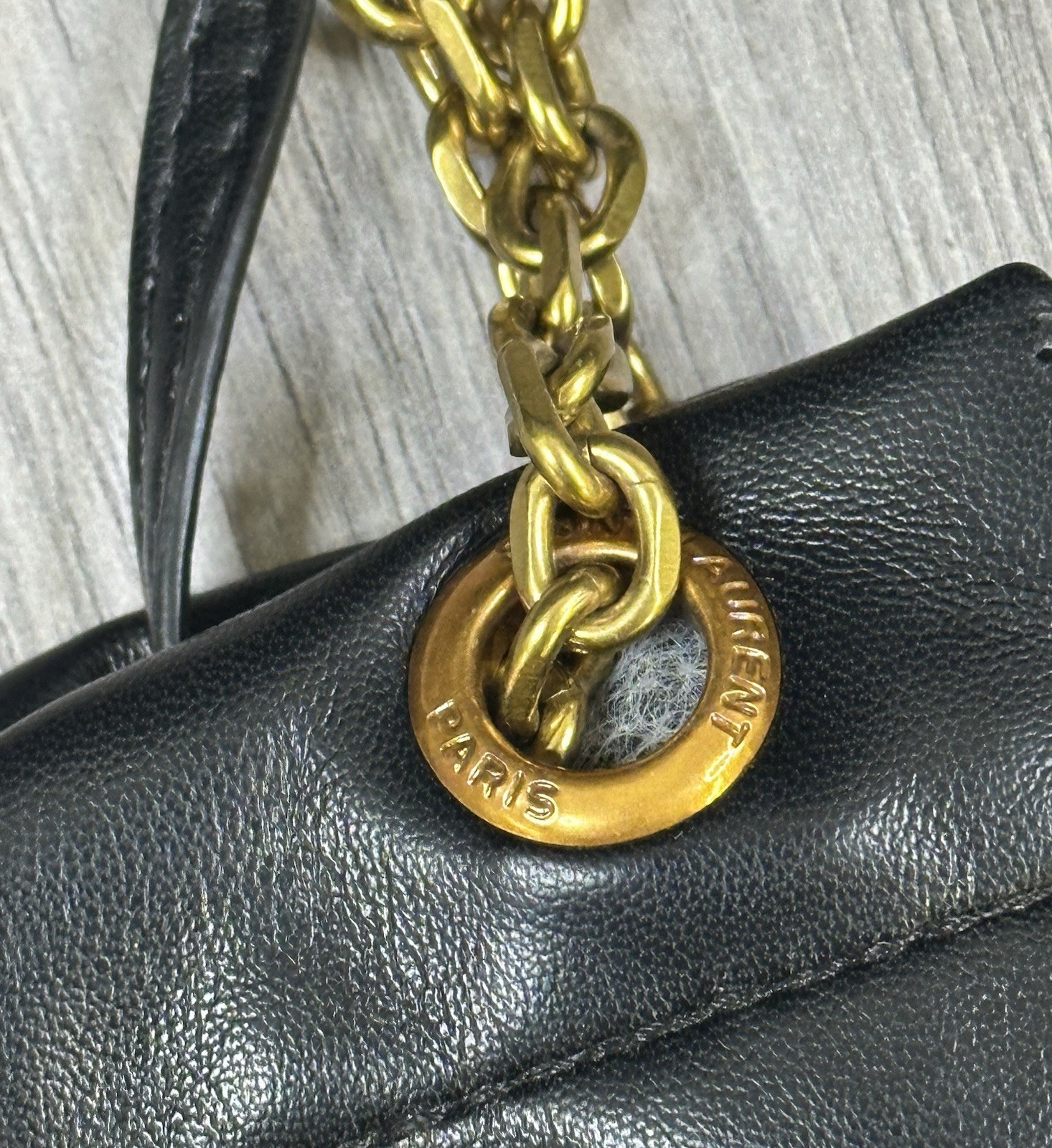 Borsa a tracolla SAINT LAURENT Jamie 4.3 Pochon in pelle nera usata